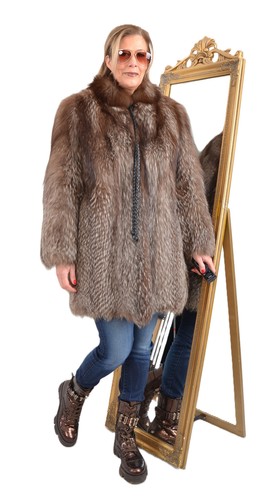 A5818 silver fox jacket real - a5818,