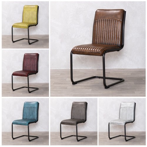 Faux leather dining chair - faux,
