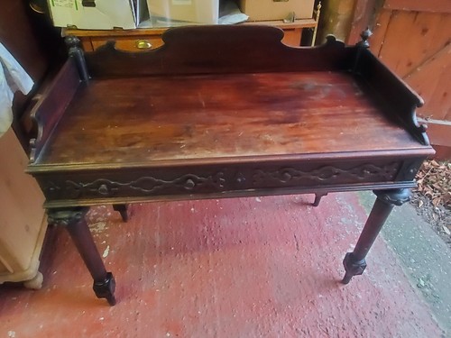 Antique mahogany wash - , stand