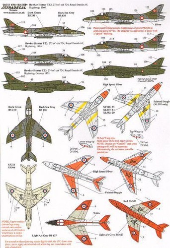 Xtradecal x72123 hawker - x72123,