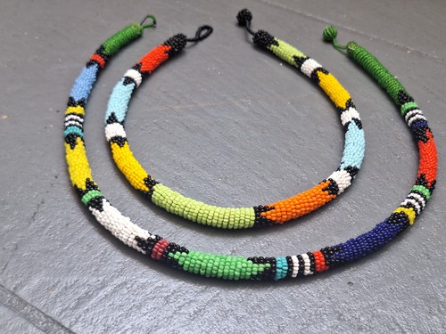 African maasai zulu necklace - african,