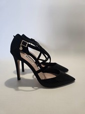Dune High Heel Black Strappy Sandals Uk Size 3