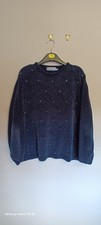 Honor Millburn XL(22-24) navy chenille diamante jumper, worn lots but still VGC