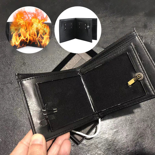Magic trick flame fire wallet - trick,