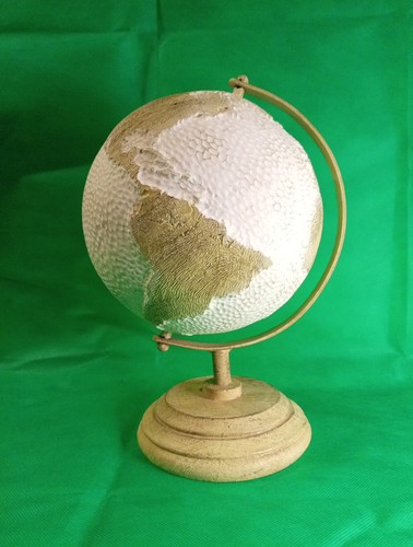Rare world globe handmade - rare,