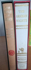 Folio's  The Arabian Nights & Fables of Aesop Illus. E J Detmold HBs Slipcase