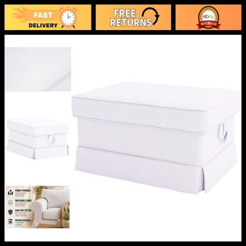 Heavy cotton ottoman cover for - ottoman,
