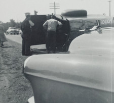 c.1950s Police Car Crash