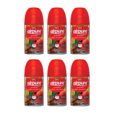 Airpure Apple Cinnamon Air Freshener Refill for Spray 250ml - Pack Of 6