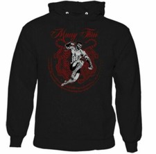 MUAY THAI HOODIE MMA UFC Mixed Martial Arts Training Top Gym Gift Tee Gloves