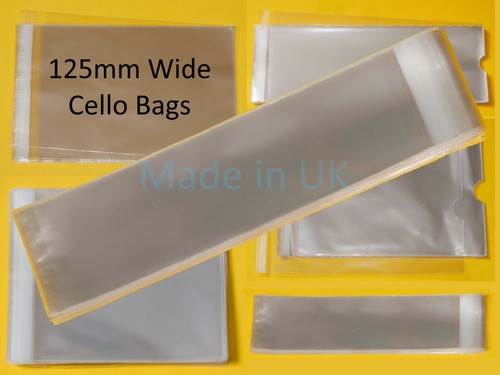 Cello display bags - bags, 125mm