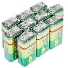 GP PP3 Green Cell 9V Batteries MN1604 6LR61 PP3 BLOCK 6F22 EXTRA HEAVY DUTY