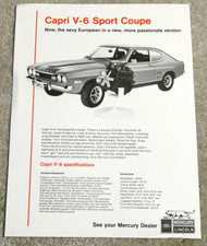 Orig NOS Dealer Sales Spec