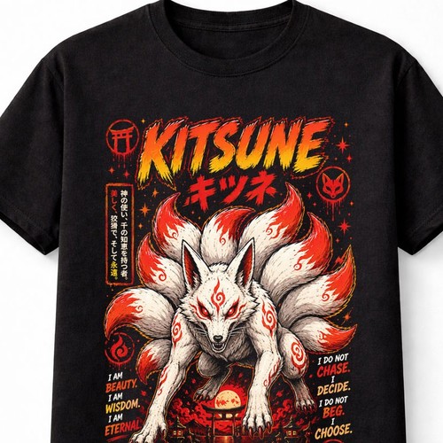 Kitsune japanese fox - japanese,