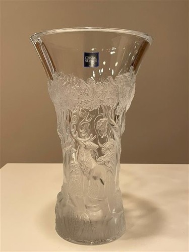 Crystal sèvres vase - crystal,