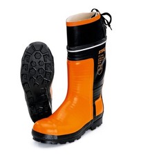Stihl Chainsaw Orange Class 3 Protective Safety Waterproof Boots Size 8