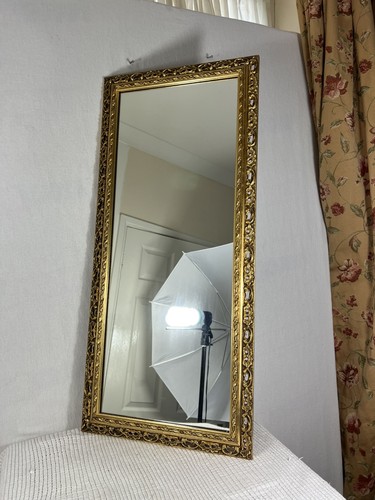 Vintage large gold ornate - gold,