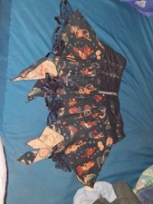 Y2K Living Dead Souls Mermaid Pirate Micro Mini Skirt Tulle Slip Size Large