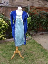 TUDOR MEDIEVAL GOTHIC  DRESSING UP OUTFIT BLUE COSTUME JULIET 5 - 8YRS
