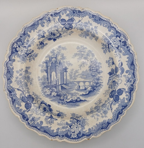 Antique staffordshire blue - antique,
