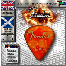 Fender Guitar Picks/Plectrums -  0.71mm - For Acoustic/Electric/Bass - UK Seller