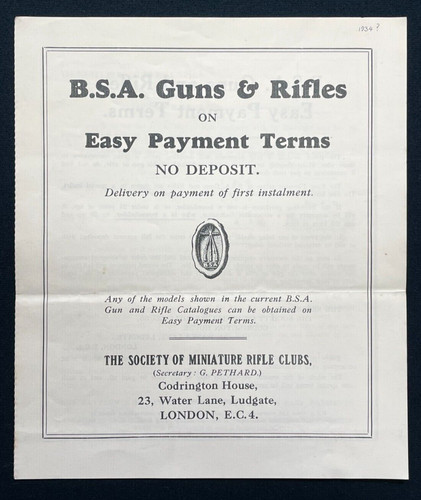 1930s leaflet bsa - leaflet, &