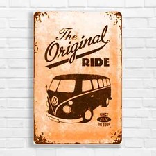 Vintage VW Camper Van Orange