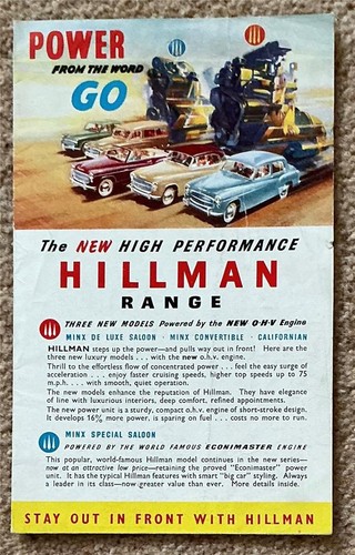Hillman range car - car, sales