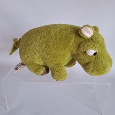 Vintage Merrythought 22 cms Green Hippo - Plush/Soft Toy - Good Condition