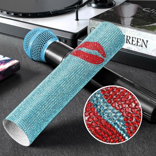 Rhinestones microphone cover - microphone,