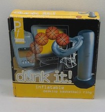P F Fun Dunk It Inflatable Desktop Basketball Ring Indoor Outdoor