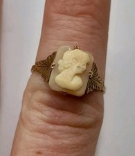 Old Antique English 9ct Rose