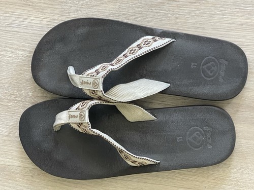 Reef tan flip flops - flops, women