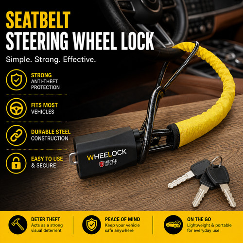 Car steering wheel - steering, lock