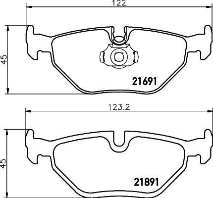 Mintex mdb1879 rear brake - rear, pad