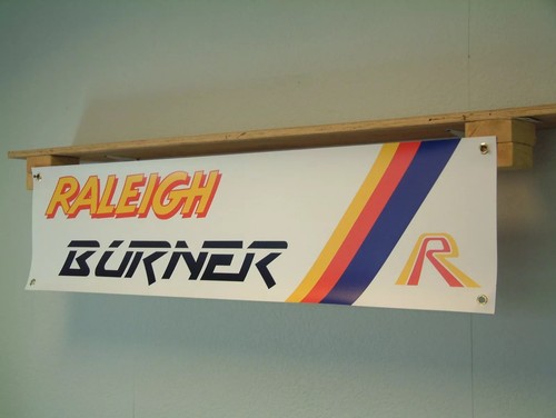 Raleigh burner banner - banner, bmx