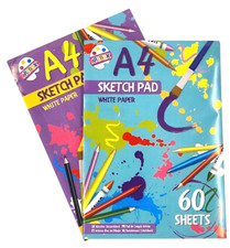 2 x A4 Sketch Pad White Paper