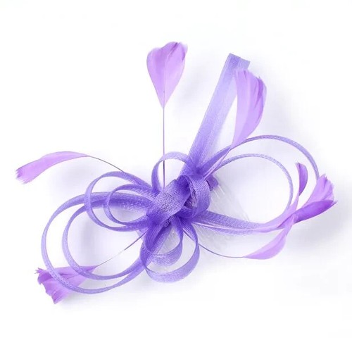 Lilac purple fascinator - lilac,