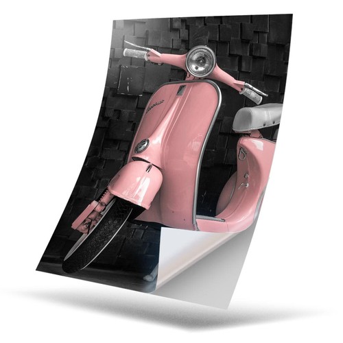 Vinyl sticker pink - x,