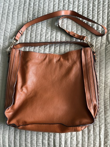 Zara tan leather - leather, handbag