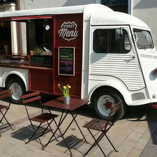 Vintage food truck trailer - vintage,