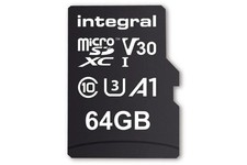 Integral 64GB Micro SD Memory Card (INMSDX64G-100V30)