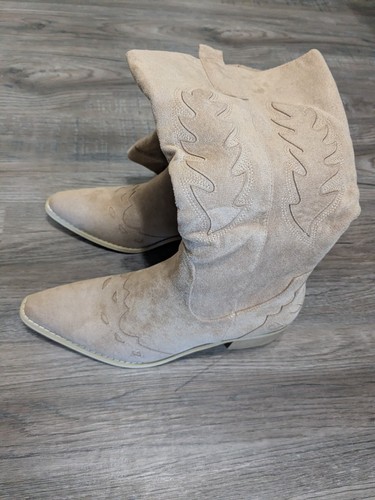 Suede knee high cowboy - high,