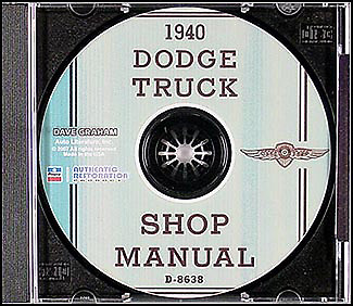 1940 dodge truck shop manual - shop,