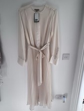 H&M Cream Pleated tie-belt