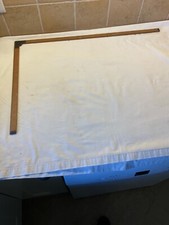 Vintage Tailor’s boxwood & brass ruler/square, with measurements on both sides