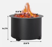 23.6" Smokeless Fire Pit