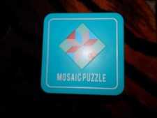 Wooden Mosaic Puzzle In A Tin