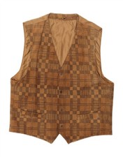 VINTAGE Mens Suede Waistcoat