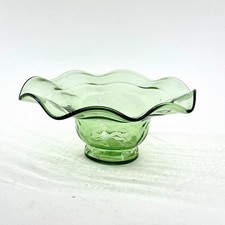 VINTAGE GREEN RUFFLED EDGE